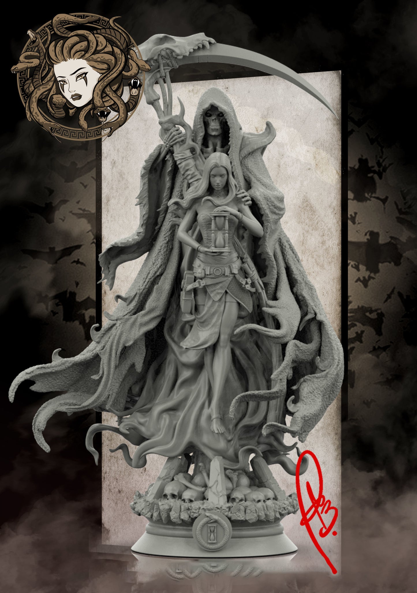 Grimm Reaper Statue - Death Personification - Collectible Garage Kit