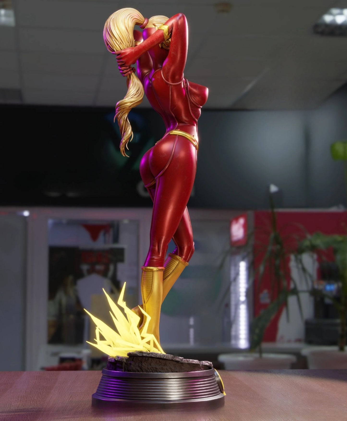 Lady Flash 1/10 Painted Figure