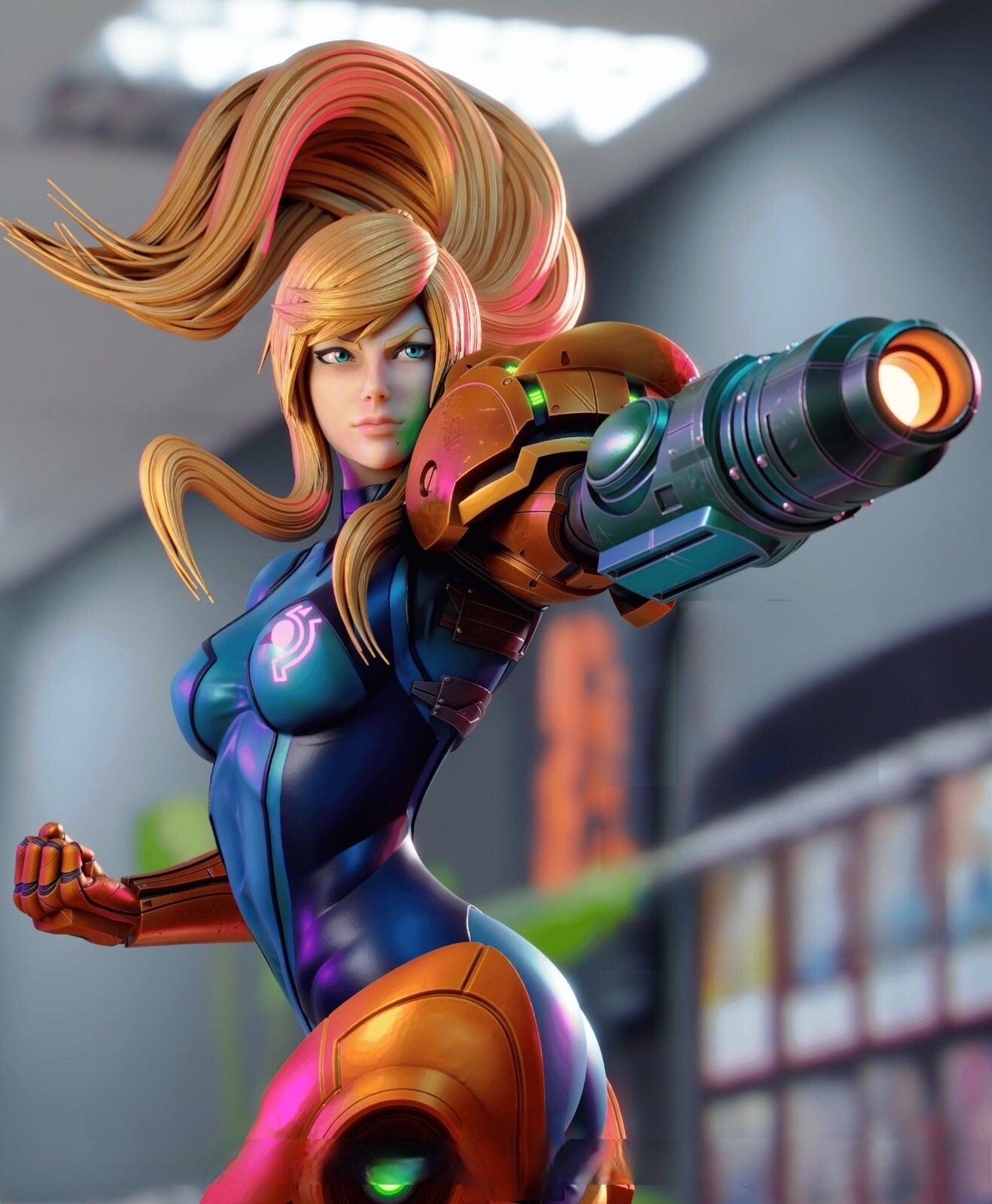 Samus Aran 1/9 Painted Figure