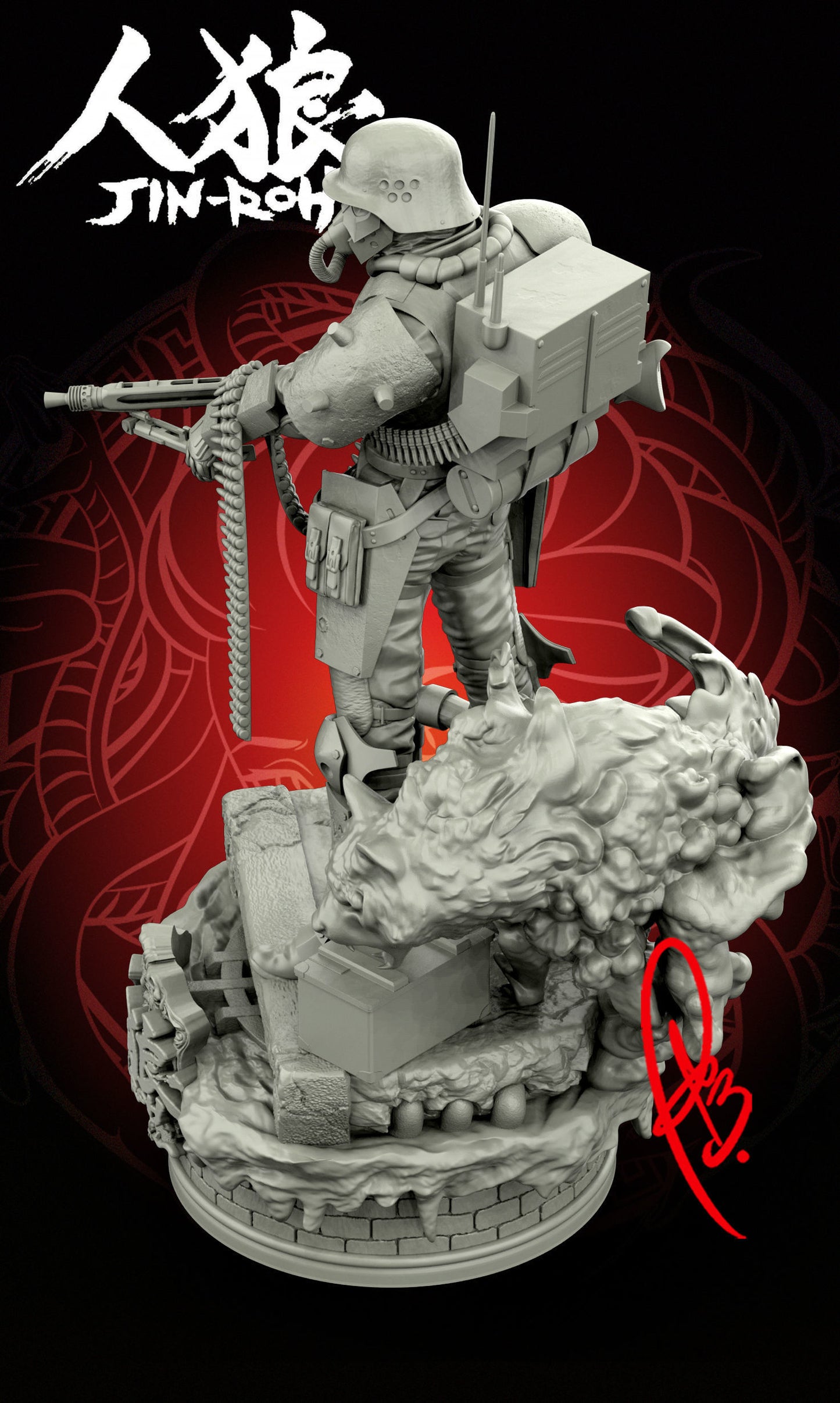 Jin Roh Statue - Kerberos Panzer Corps - Collectible Garage Kit