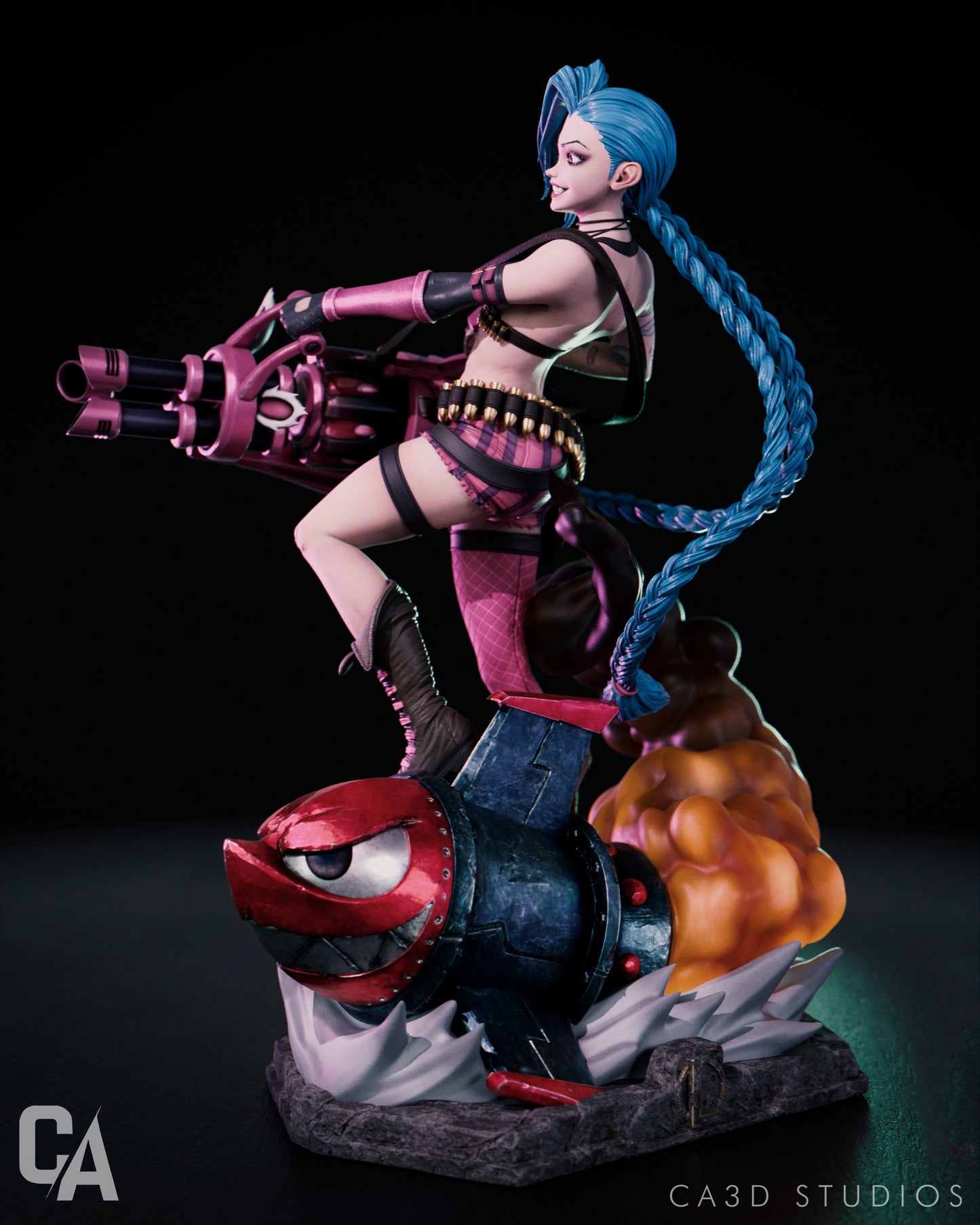 Jinx Statue - LOL Arcane - Collectible Garage Kit