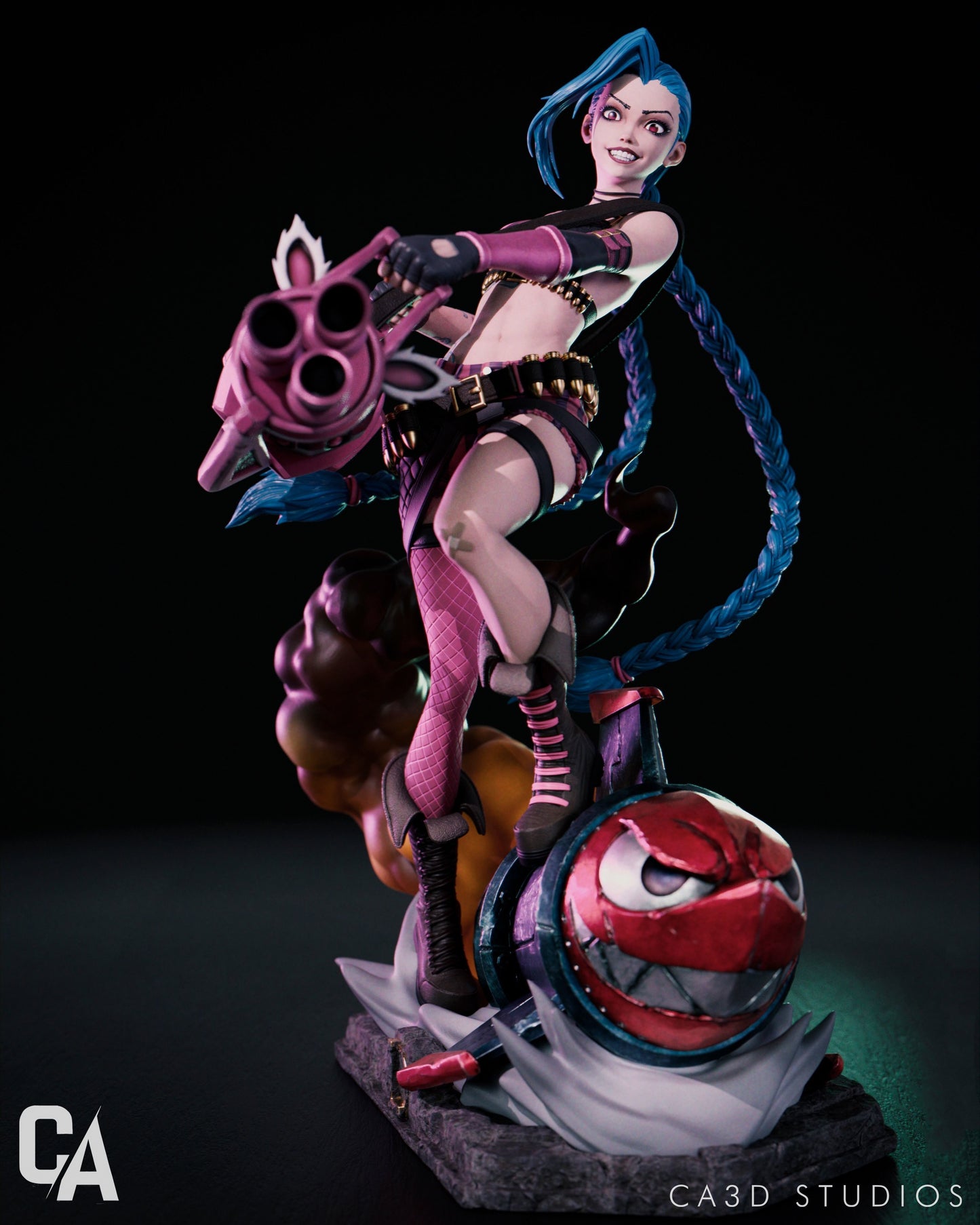 Jinx Statue - LOL Arcane - Collectible Garage Kit