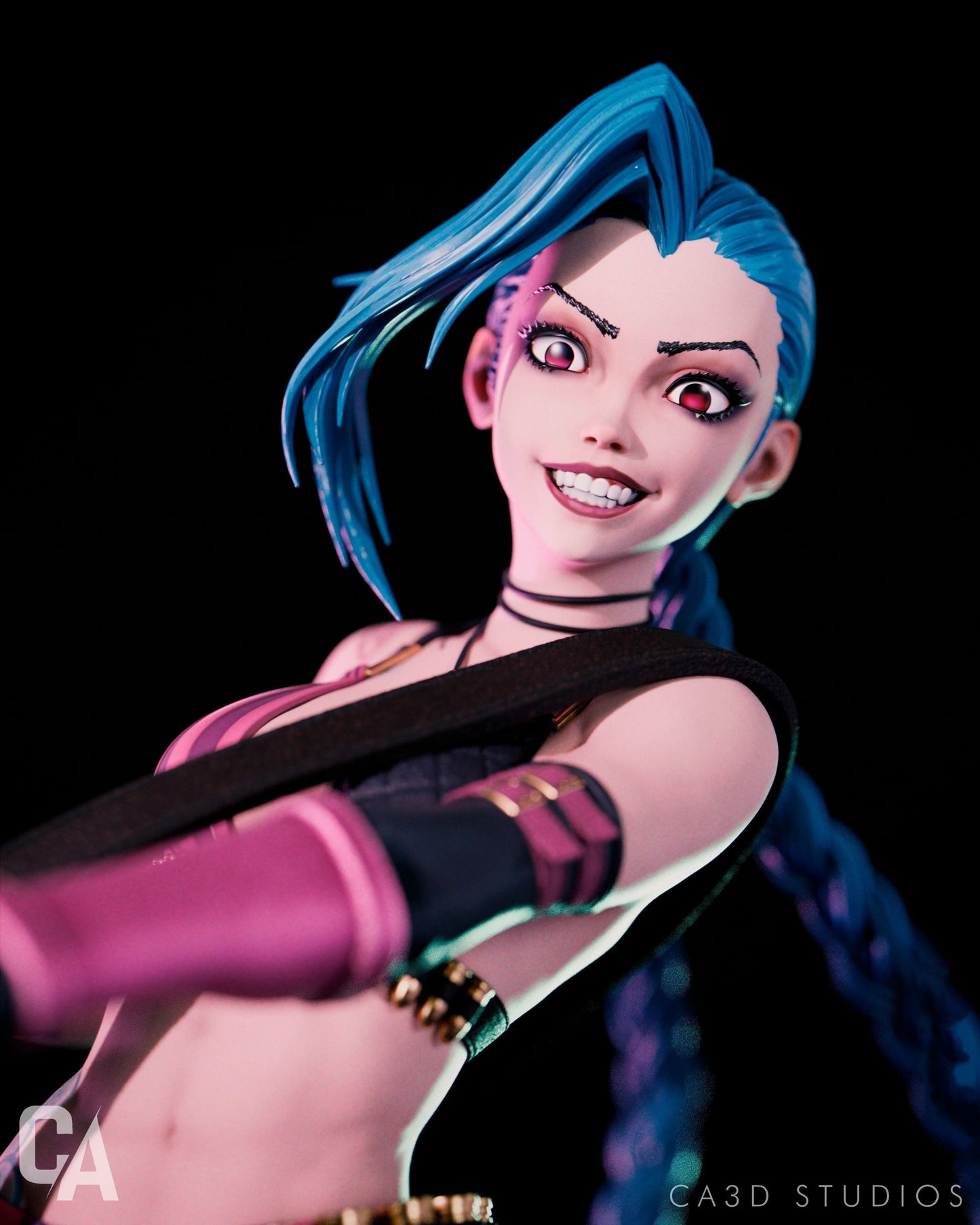 Jinx Statue - LOL Arcane - Collectible Garage Kit