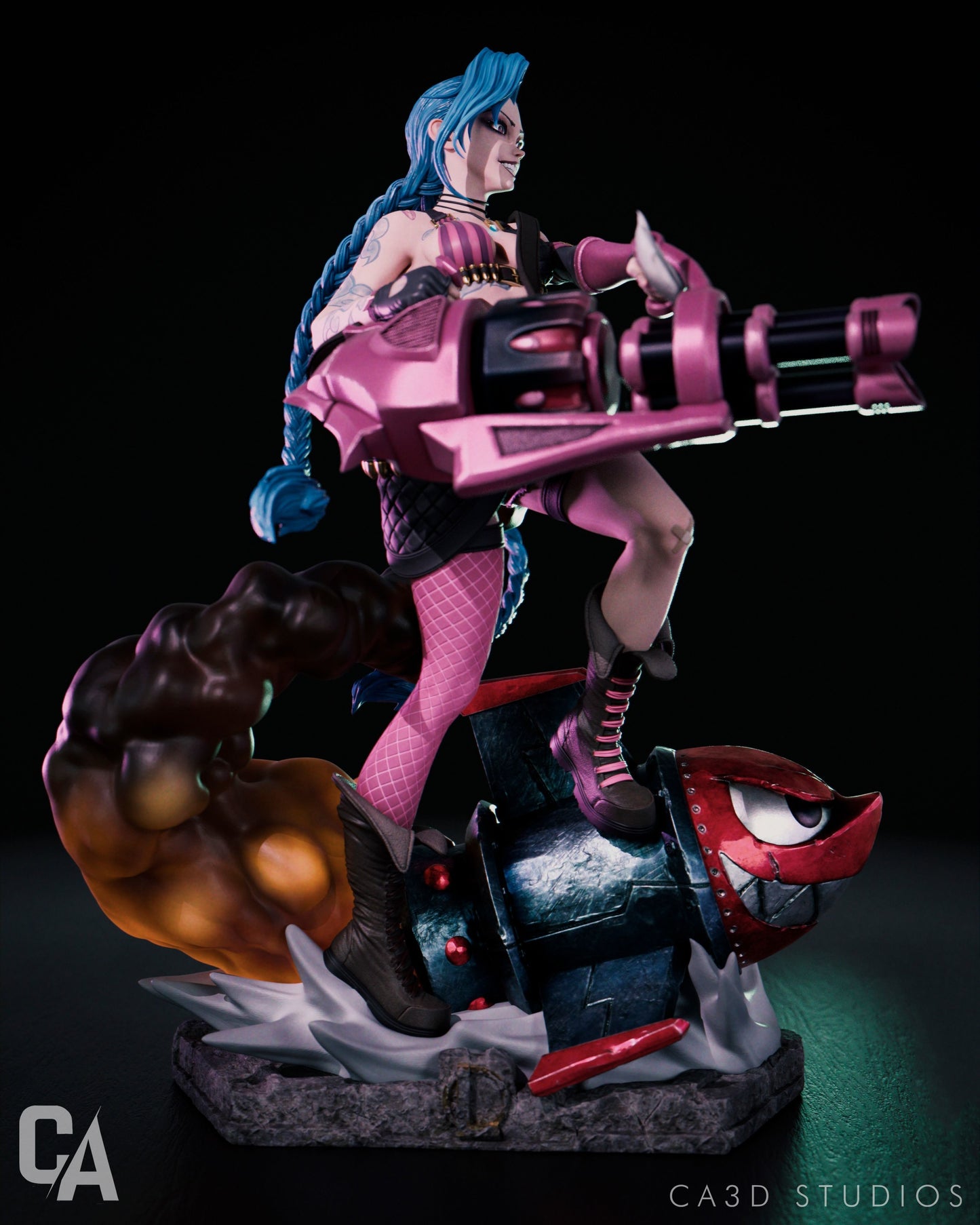 Jinx Statue - LOL Arcane - Collectible Garage Kit