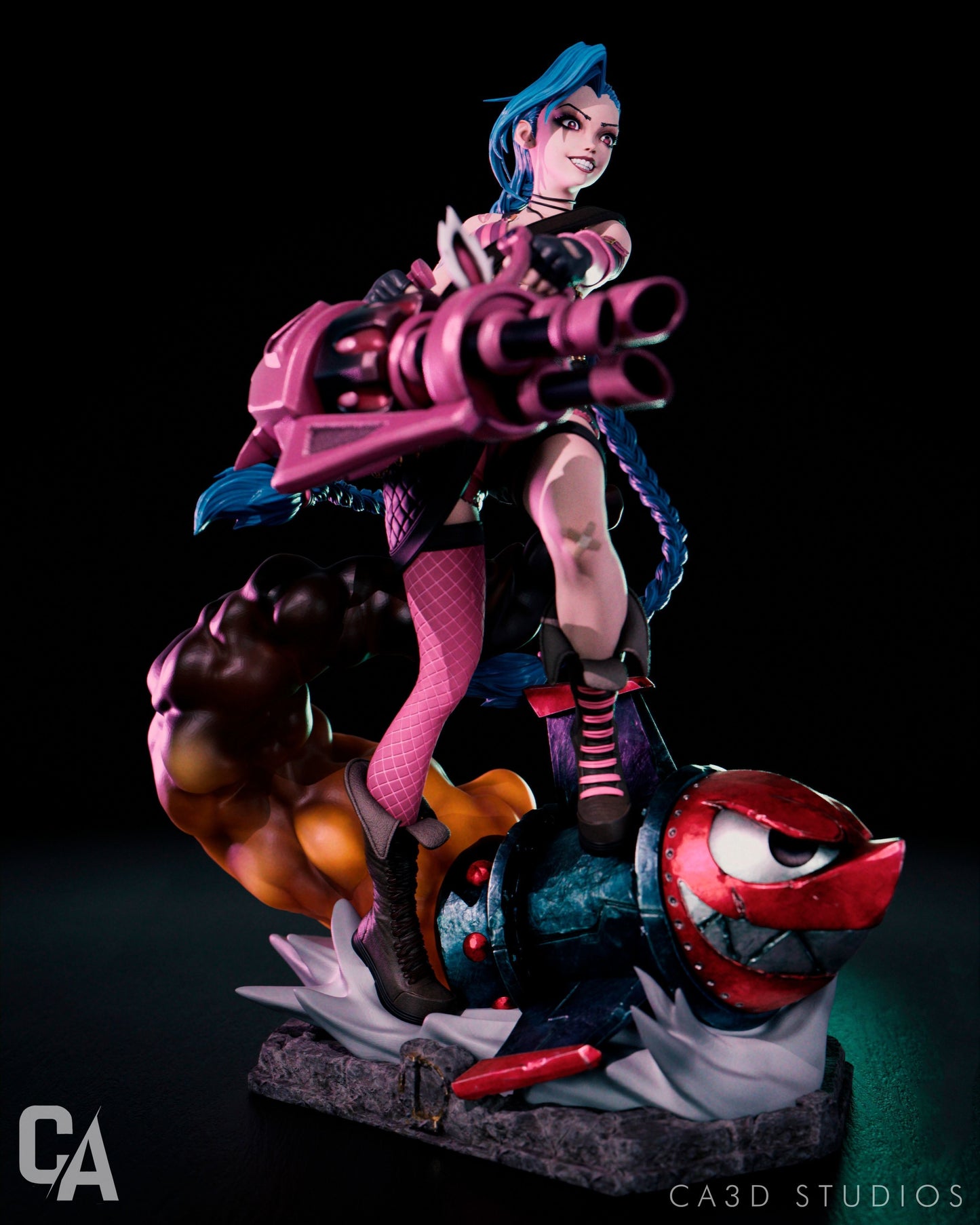 Jinx Statue - LOL Arcane - Collectible Garage Kit