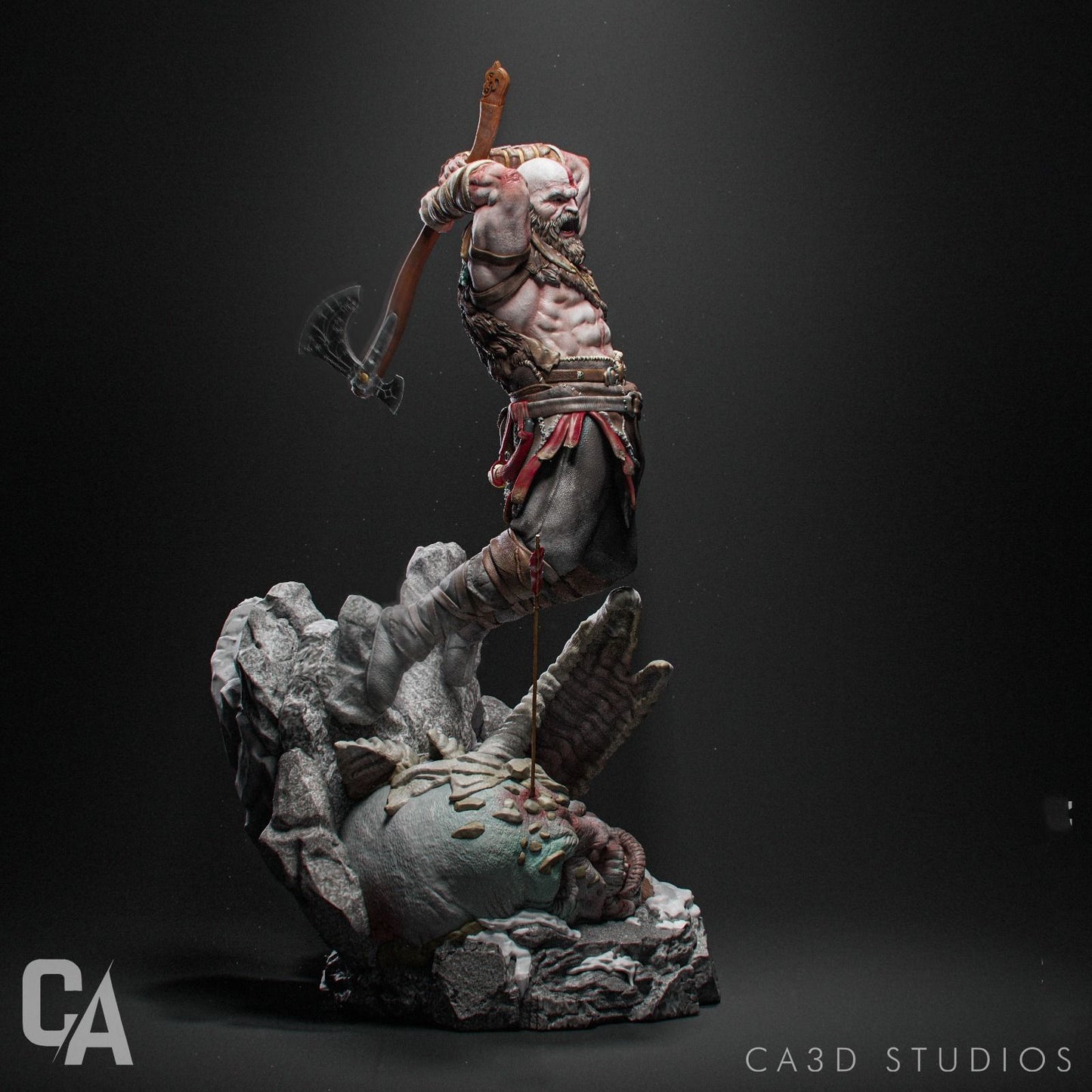 Kratos Statue - God of War - Collectible Garage Kit