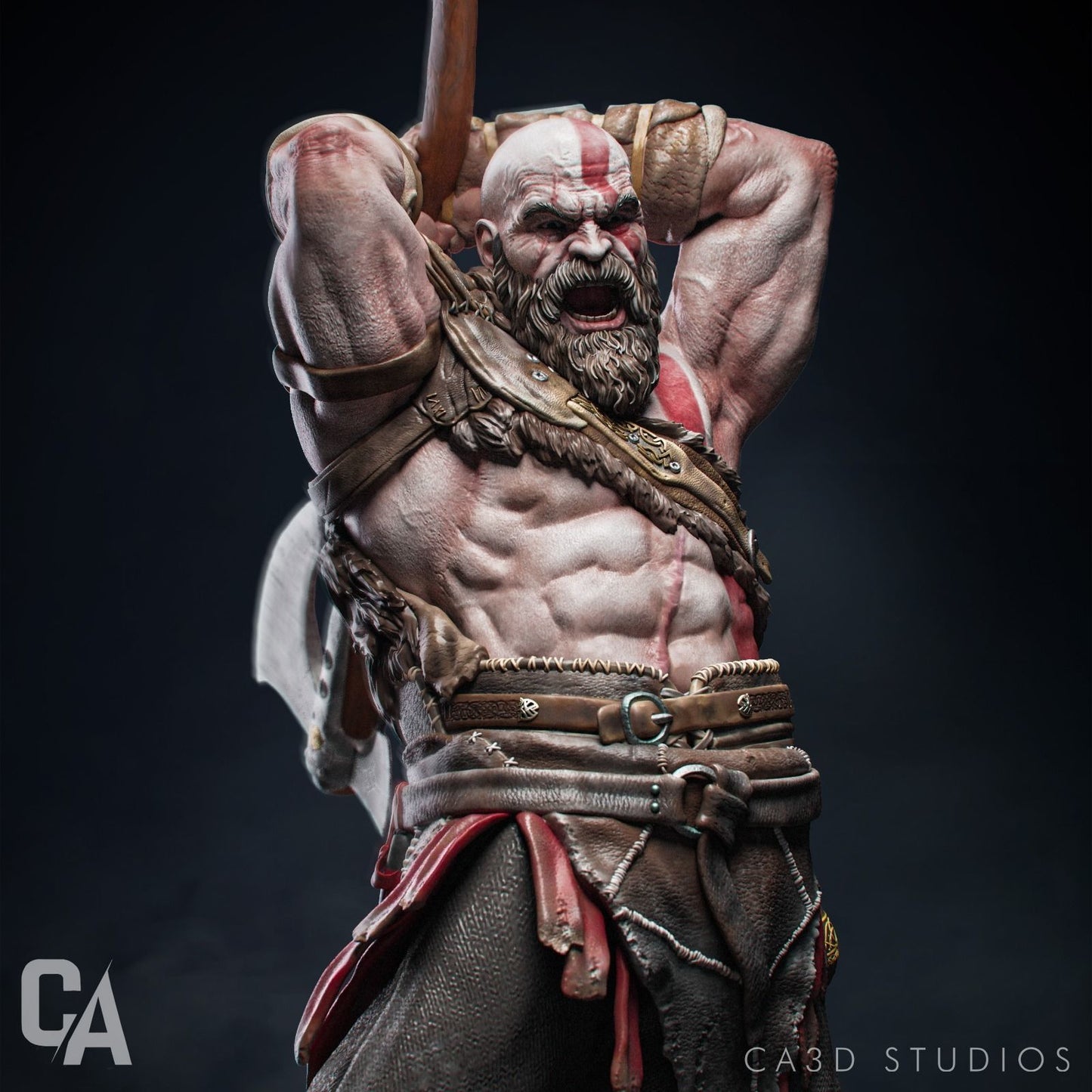 Kratos Statue - God of War - Collectible Garage Kit