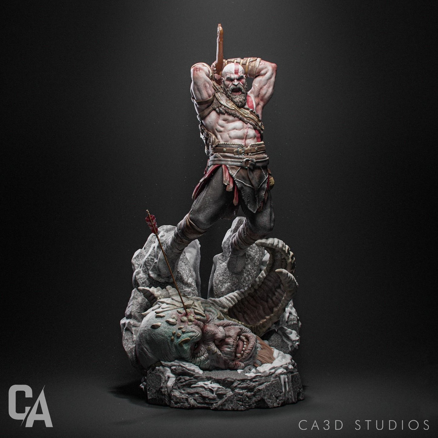 Kratos Statue - God of War - Collectible Garage Kit