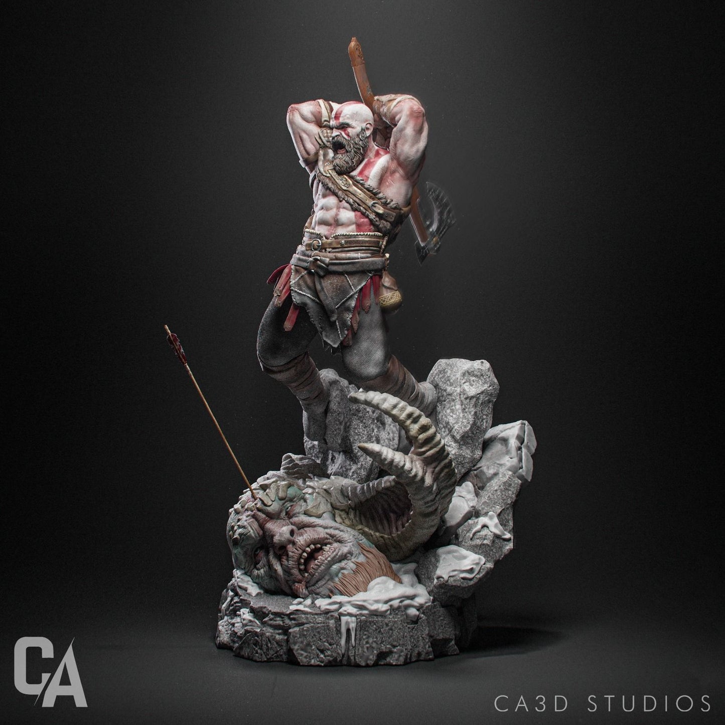 Kratos Statue - God of War - Collectible Garage Kit