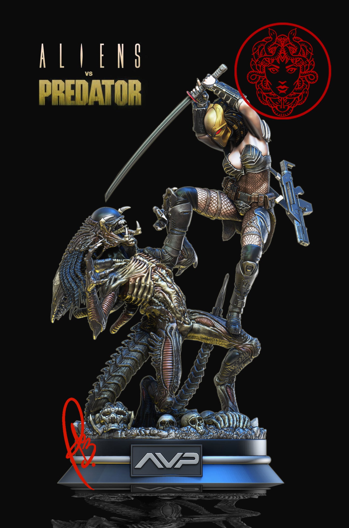 Machiko Statue - Alien vs. Predator - Collectible Garage Kit