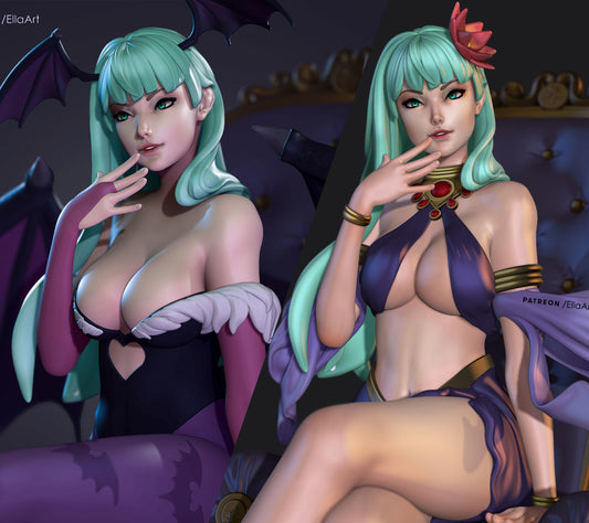 Morrigan Aensland Statue - Darkstalkers - Collectible Garage Kit