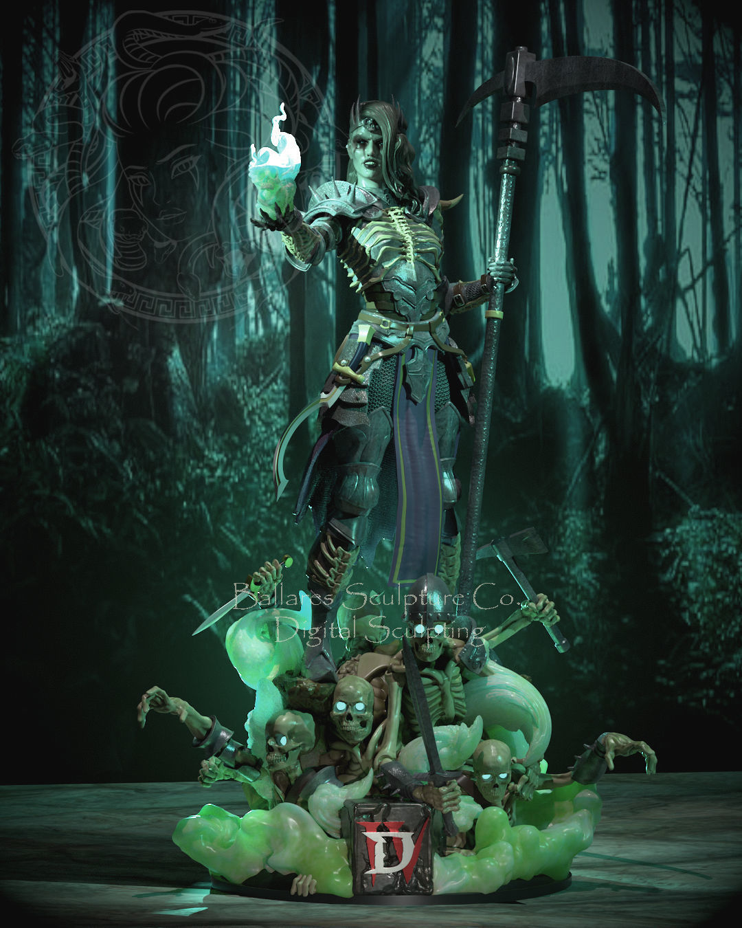 Necromancer Statue - Diablo - Collectible Garage Kit