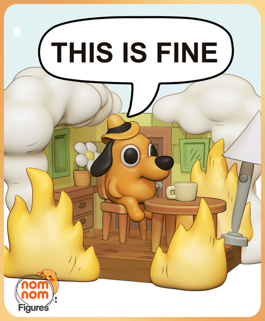 Chibi This is Fine Meme