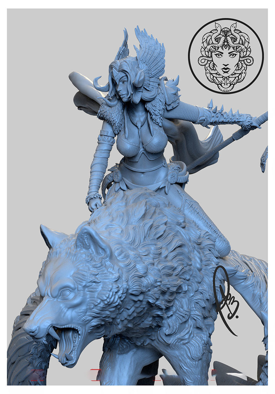 Nordic Valkyrie Statue - Norse Mythology - Collectible Garage Kit