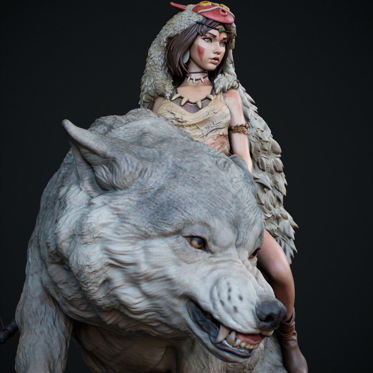 Princess Mononoke Statue - Collectible Garage Kit