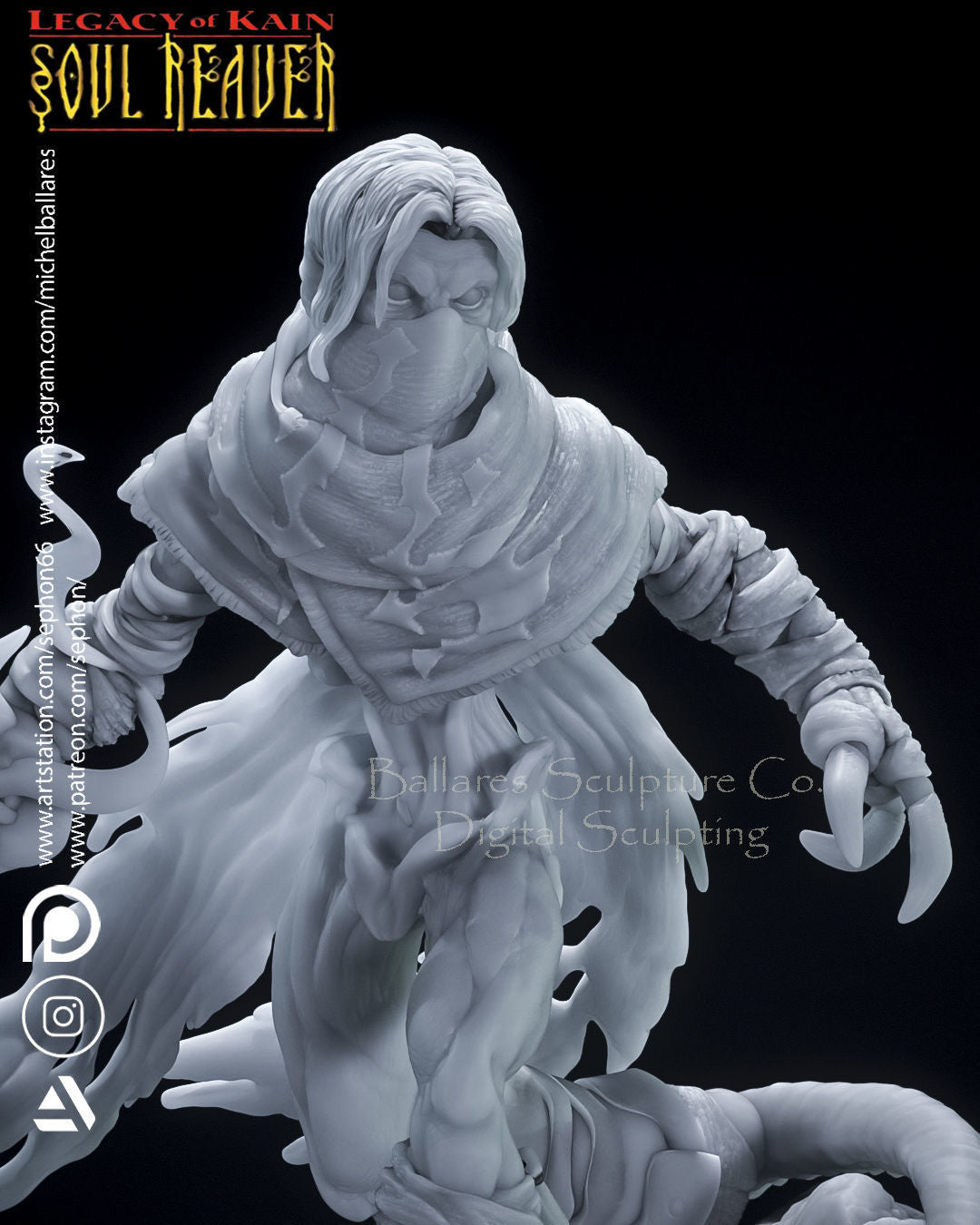 Raziel Statue - Legacy of Kain - Collectible Garage Kit