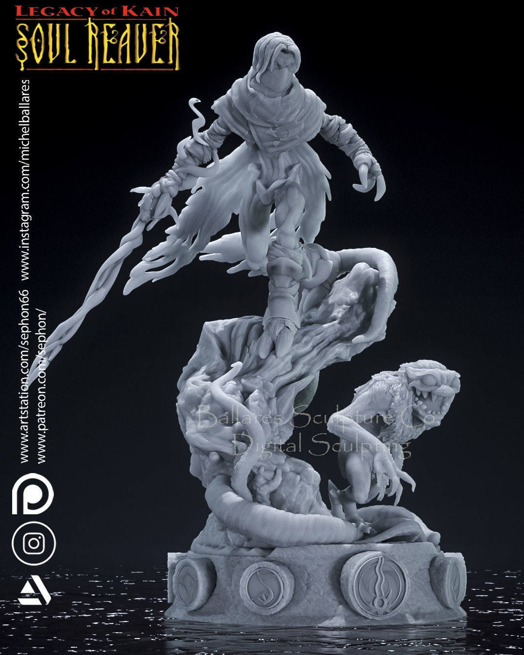 Raziel Statue - Legacy of Kain - Collectible Garage Kit