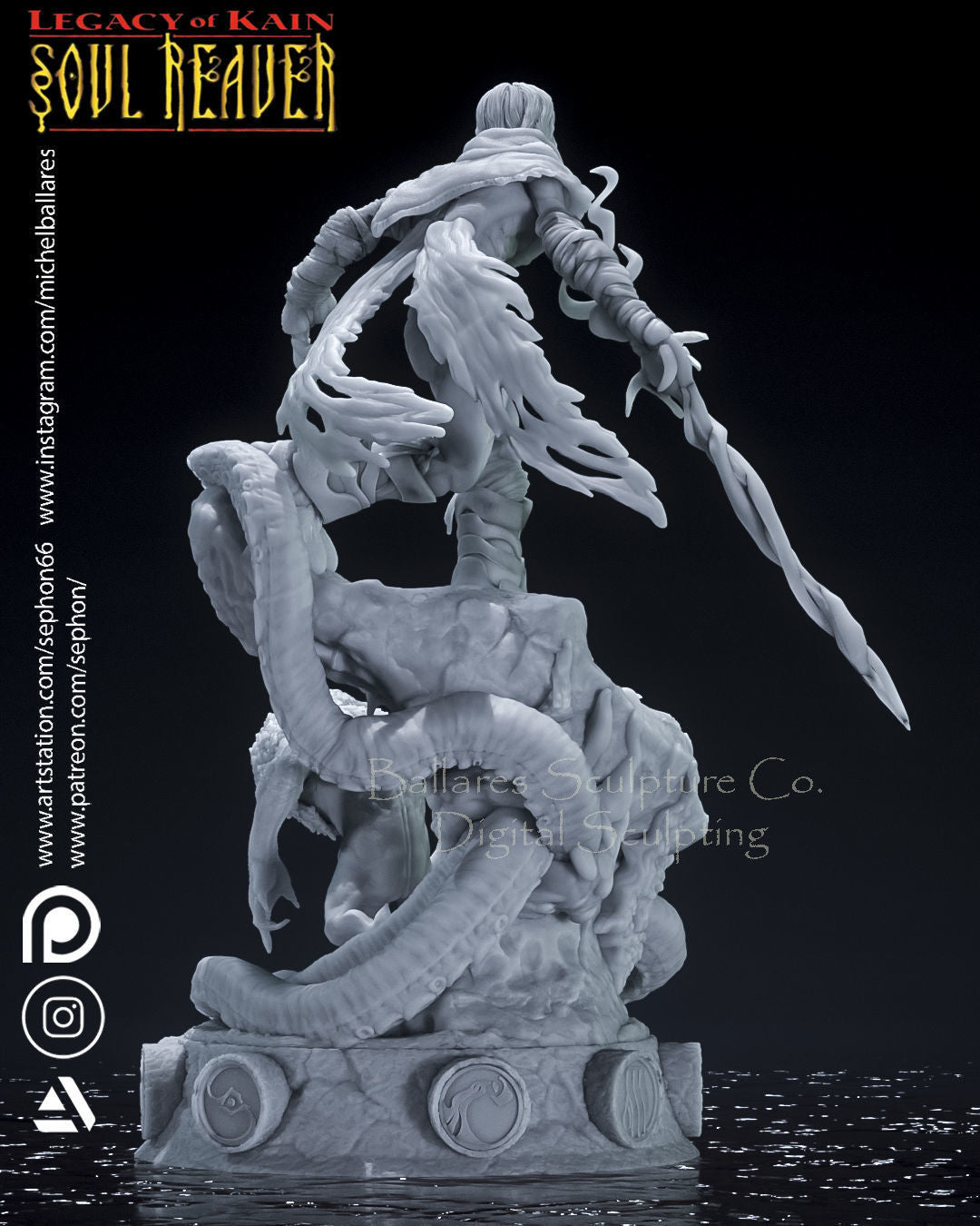 Raziel Statue - Legacy of Kain - Collectible Garage Kit