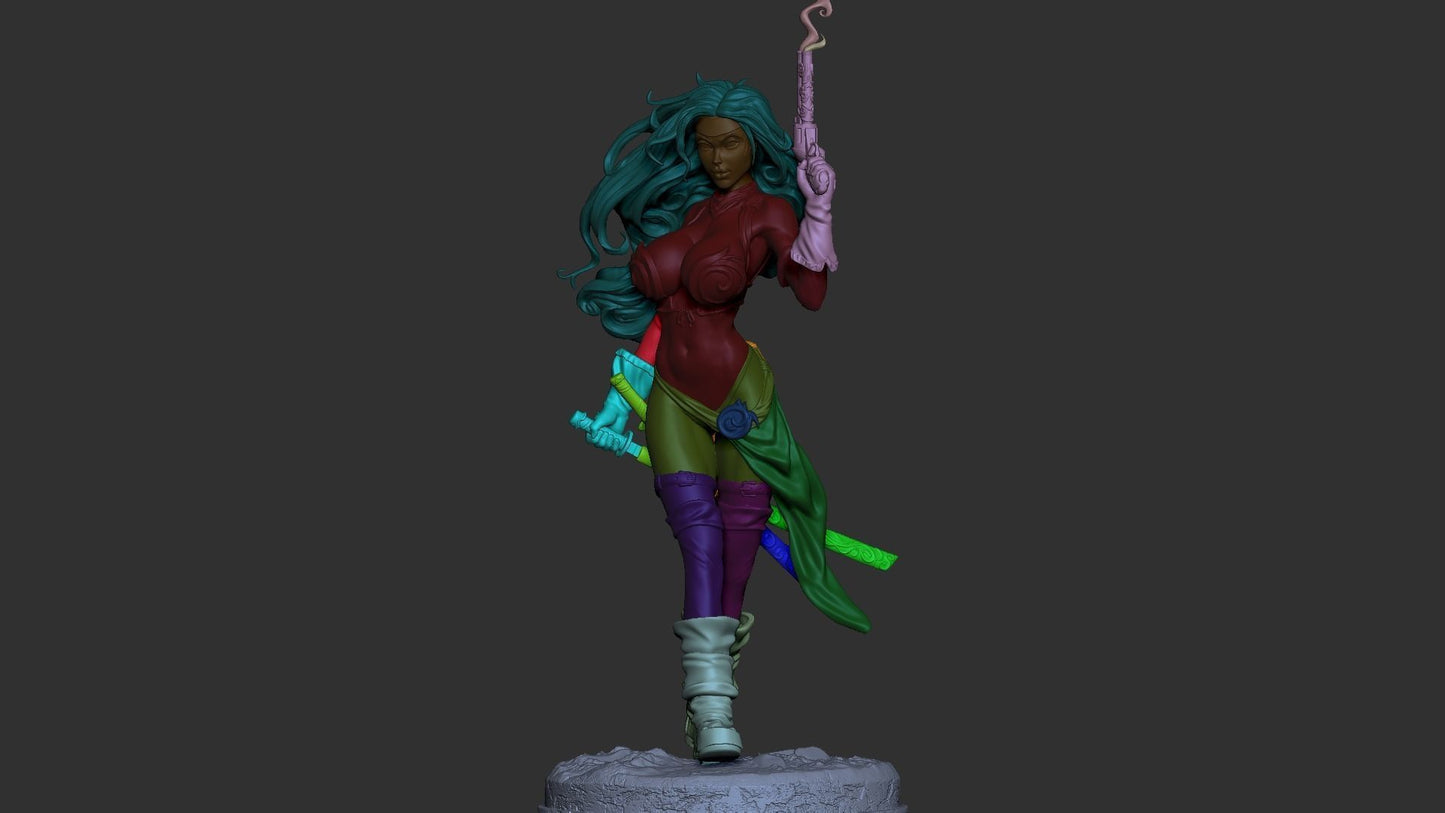 Red Monika Statue - Battle Chasers - Collectible Garage Kit