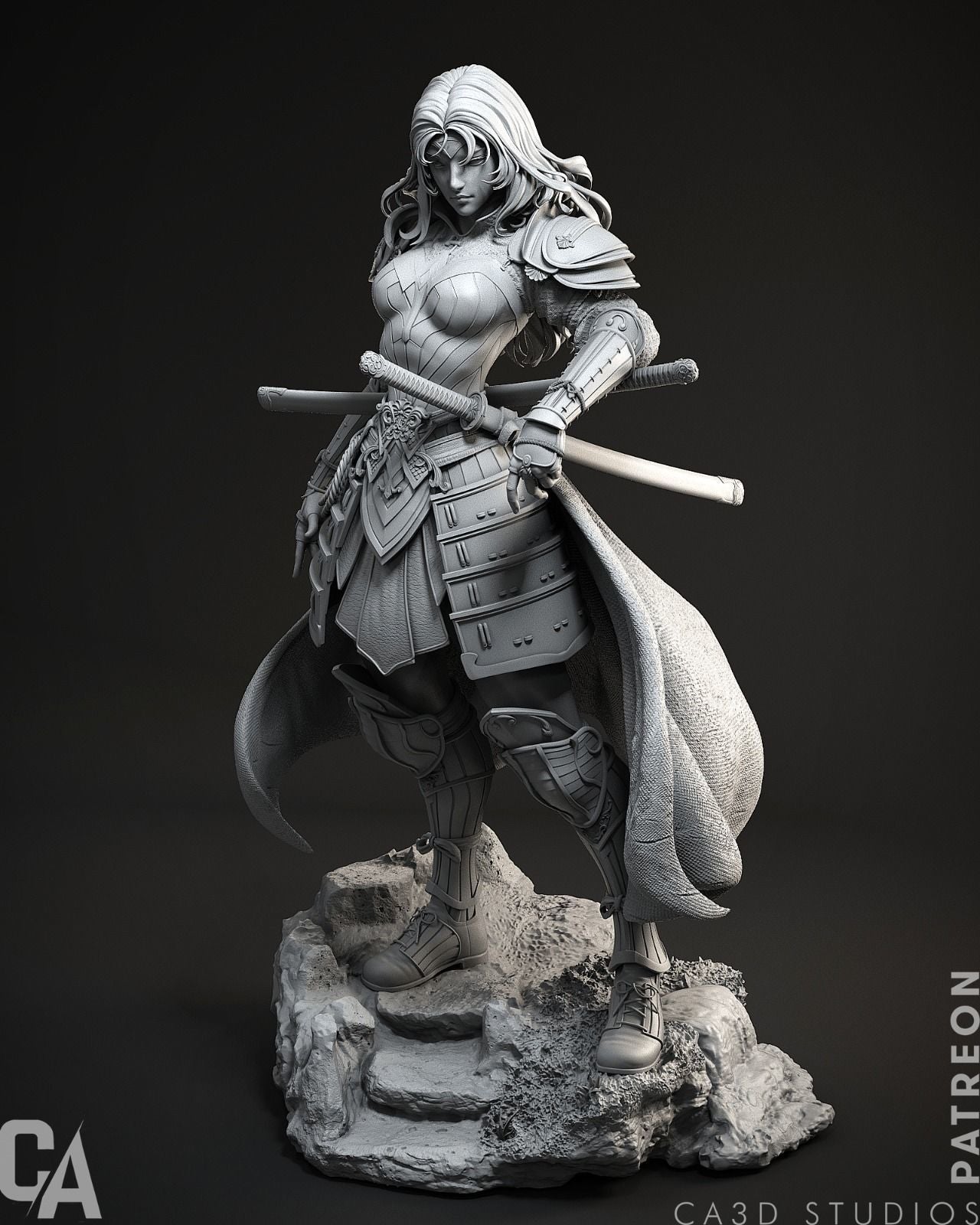 Samurai Wonder Woman Statue - Collectible Garage Kit