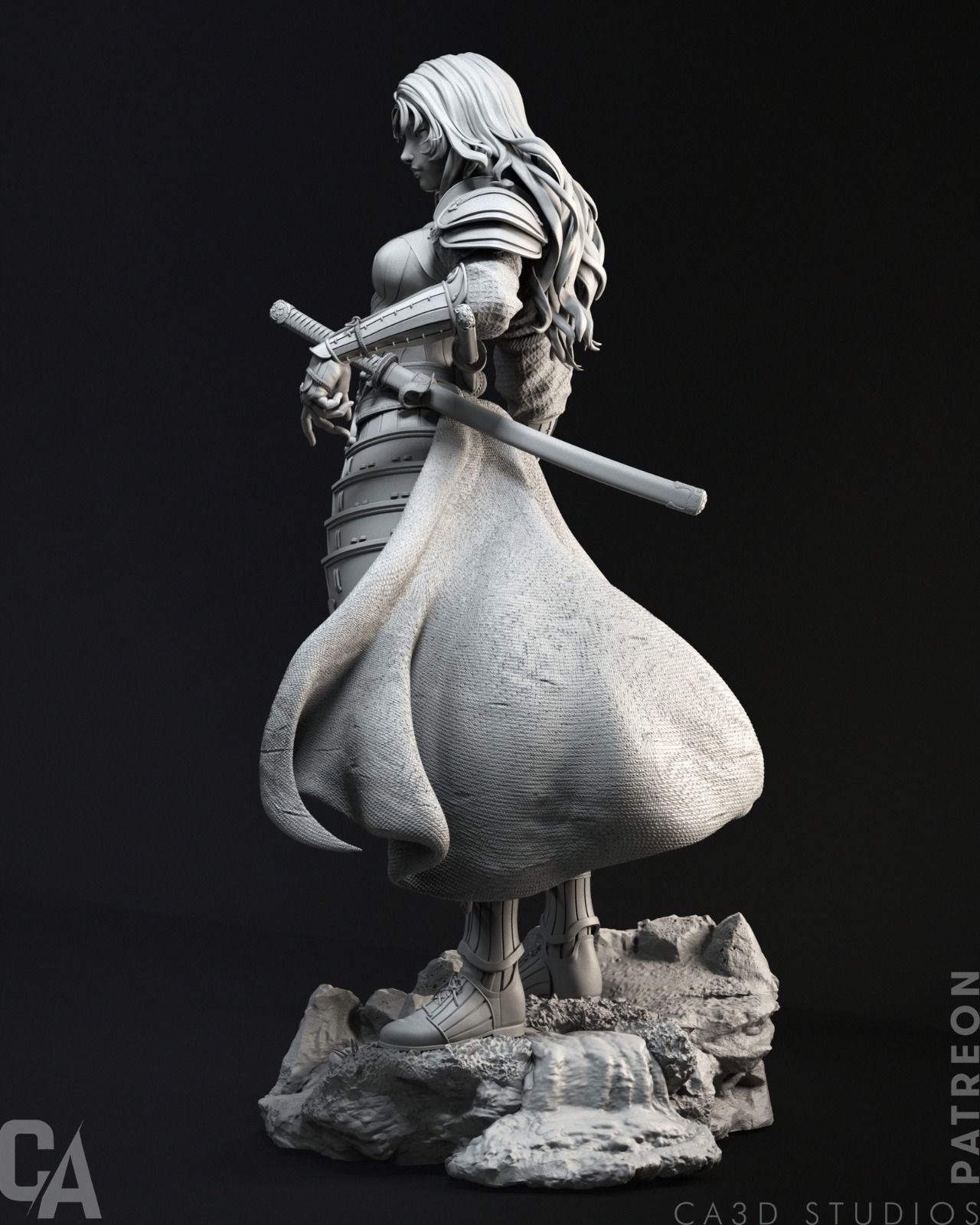 Samurai Wonder Woman Statue - Collectible Garage Kit