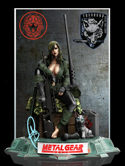 Sniper Wolf Statue - Metal Gear Solid - Collectible Garage Kit