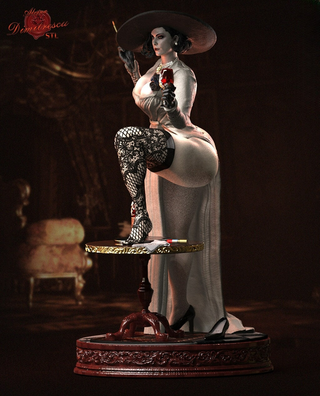 Lady Dimitrescu Statue - Resident Evil - Collectible Garage Kit