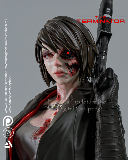 Terminator Girl Statue - Sci-Fi - Collectible Garage Kit