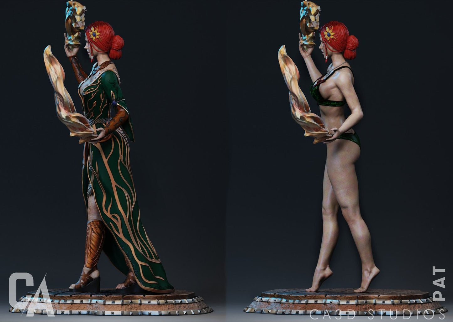 Triss Merigold Statue - The Witcher - Collectible Garage Kit