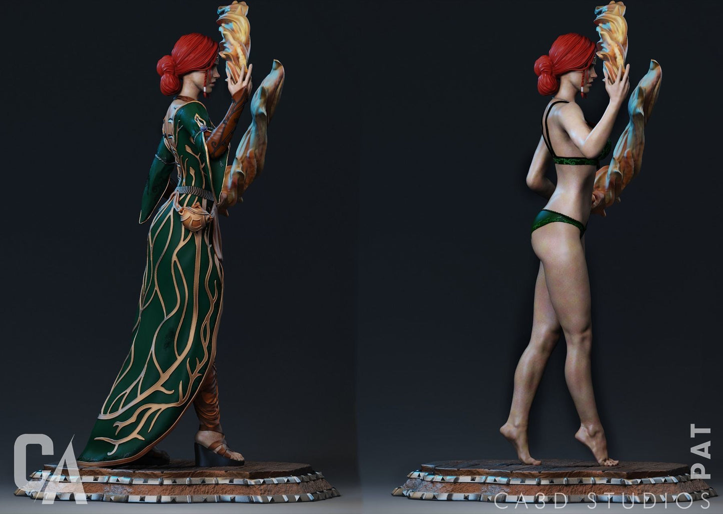 Triss Merigold Statue - The Witcher - Collectible Garage Kit