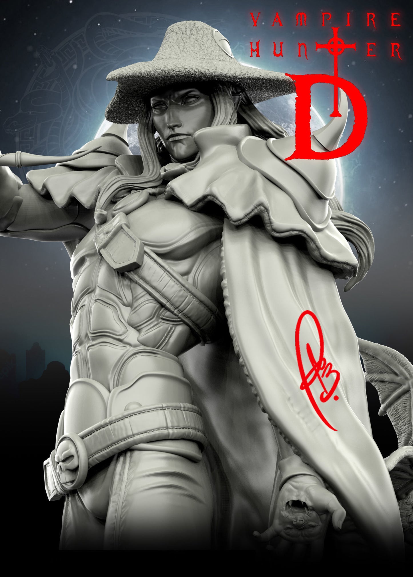 Vampire Hunter D Statue - Anime Classic - Collectible Garage Kit