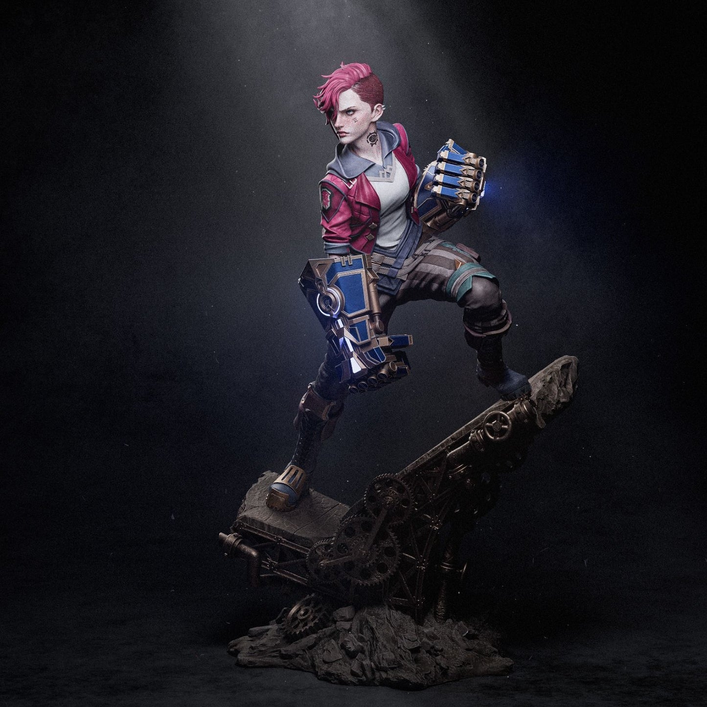 Vi Statue - LOL Arcane - Collectible Garage Kit