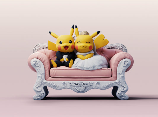 Wedding Pikachu with Sofa - Pokemon