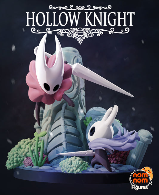 Chibi Knight and Hornet - Hollow Knight