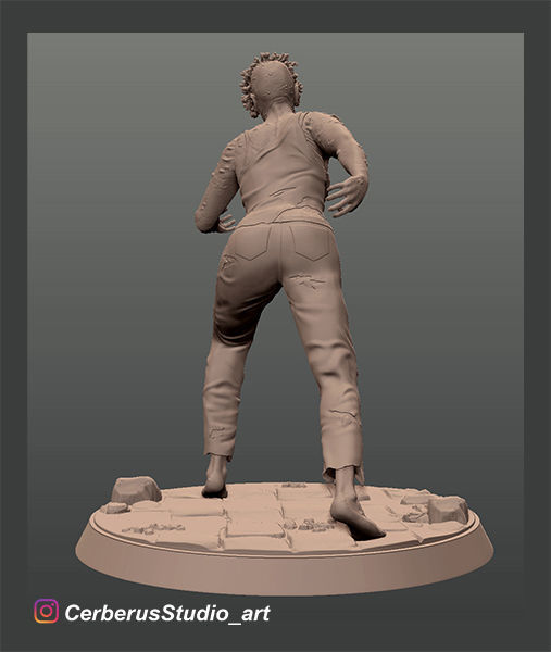 The Last of Us Clicker 3D Model 3D model 3D printable